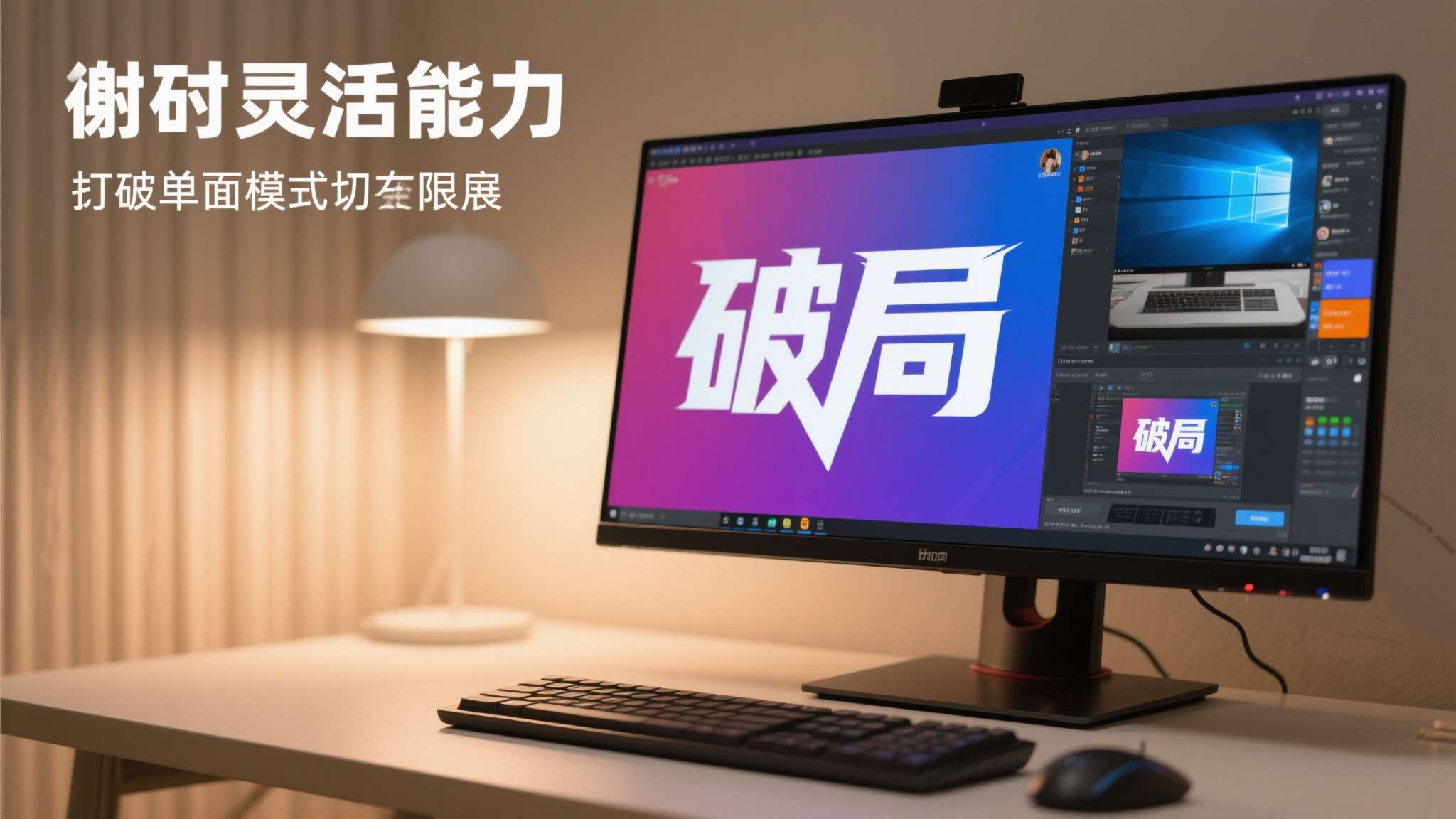这种灵活切换的能力，正是"破局"二字的真正含义——打破单一模式的局限，让一台显示